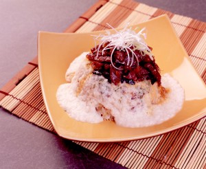 Beef and Grated Yam Fried Rice